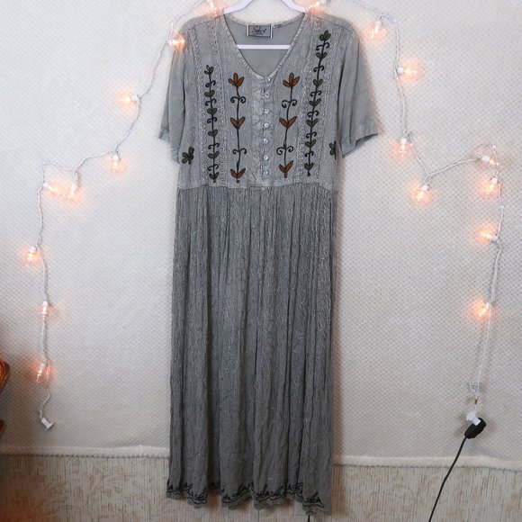 lagenlook maxi dress